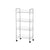 Gemüsewagen Kinvara Silberfarben Silber Metall Polypropylen Kunststoff 37 x 27 x 82,5 cm 26,5 x 82 x 8,5 cm (4 Stück)