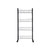 Gemüsewagen Kinvara Schwarz Metall Polypropylen Kunststoff 40,5 x 27 x 82,5 cm 26,5 x 82 x 8,5 cm (4 Stück)