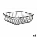 Obstschale Kinvara W7267-2 Schwarz Metall 30 x 9,3 x 30 cm (6 Stück)