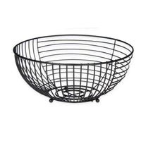 Obstschale Kinvara Schwarz Metall 28 x 12 x 28 cm (6 Stück)