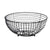 Obstschale Kinvara Schwarz Metall 28 x 12 x 28 cm (6 Stück)
