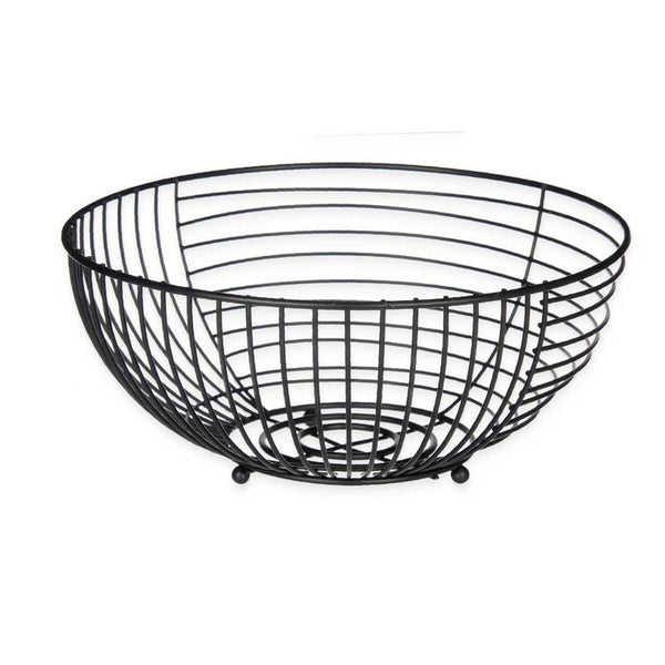 Obstschale Kinvara Schwarz Metall 28 x 12 x 28 cm (6 Stück)