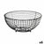 Obstschale Kinvara Schwarz Metall 28 x 12 x 28 cm (6 Stück)