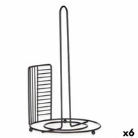 Küchenpapierrollenhalterung Kinvara Schwarz Metall 18,5 x 31,5 x 18,5 cm 18,5 x 32,4 x 18,5 cm (6 Stück)