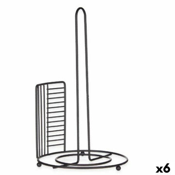 Küchenpapierrollenhalterung Kinvara Schwarz Metall 18,5 x 31,5 x 18,5 cm 18,5 x 32,4 x 18,5 cm (6 Stück)
