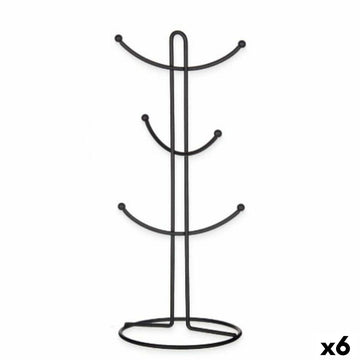 Becheraufhänger Kinvara Schwarz Metall 16 x 39 x 16 cm (6 Stück)