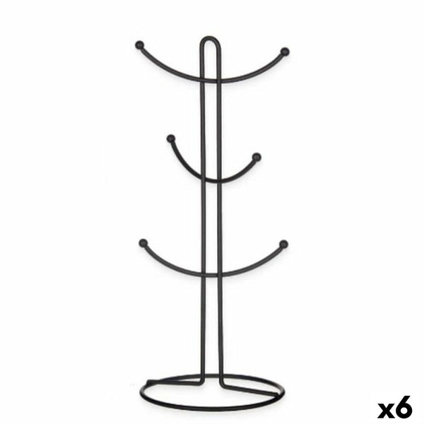 Becheraufhänger Kinvara Schwarz Metall 16 x 39 x 16 cm (6 Stück)