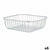 Obstschale Kinvara Silberfarben Silber Metall 30 x 9 x 30 cm (6 Stück)