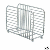 Serviettenring Kinvara Silberfarben Silber Metall 14,5 x 11,5 x 6,5 cm (6 Stück)