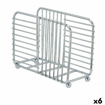 Serviettenring Kinvara Silberfarben Silber Metall 14,5 x 11,5 x 6,5 cm (6 Stück)