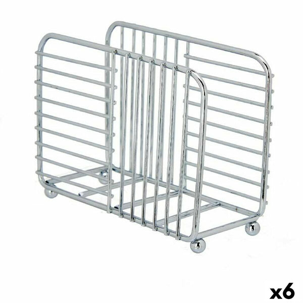 Serviettenring Kinvara Silberfarben Silber Metall 14,5 x 11,5 x 6,5 cm (6 Stück)