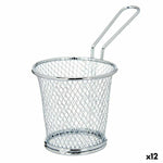 Körbchen für Finger-Food Kinvara Silberfarben Silber Metall 15 x 12 x 8 cm 15,5 x 12 x 8 cm (12 Stück)