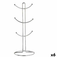 Becheraufhänger Kinvara Silberfarben Silber Metall 16 x 39 x 16 cm (6 Stück)