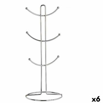 Becheraufhänger Kinvara Silberfarben Silber Metall 16 x 39 x 16 cm (6 Stück)