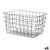 Mehrzweckkorb Kinvara Schwarz Metall 38,5 x 20,5 x 28 cm rechteckig (6 Stück)