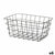 Mehrzweckkorb Kinvara Schwarz Metall 30,3 x 14 x 22,5 cm rechteckig (6 Stück)
