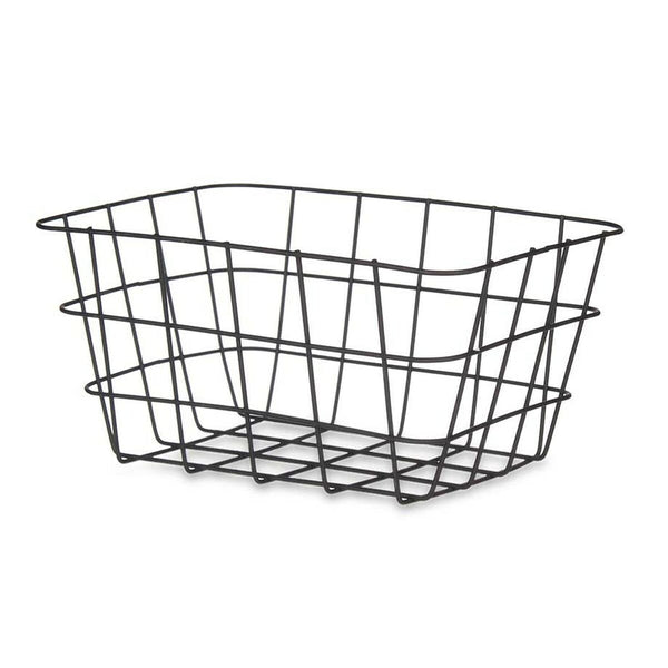 Mehrzweckkorb Kinvara W5759K-S BLACK Schwarz Metall 24,5 x 12 x 18 cm rechteckig (6 Stück)
