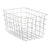 Mehrzweckkorb Kinvara Silberfarben Silber Metall 38 x 21 x 26 cm rechteckig (6 Stück)