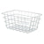 Mehrzweckkorb Kinvara Silberfarben Silber Metall 31 x 14 x 21 cm rechteckig (6 Stück)