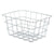 Mehrzweckkorb Kinvara Silberfarben Silber Metall 24 x 12,5 x 18,5 cm rechteckig (6 Stück)