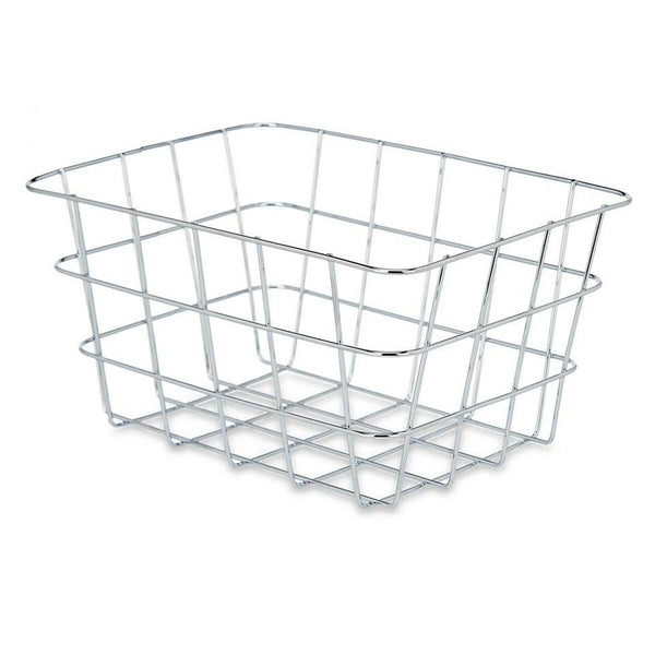 Mehrzweckkorb Kinvara Silberfarben Silber Metall 24 x 12,5 x 18,5 cm rechteckig (6 Stück)