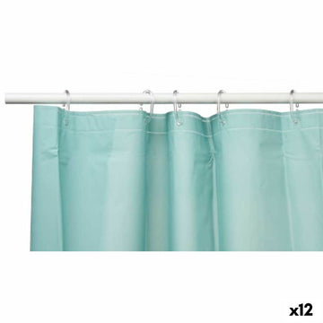 Duschvorhang Berilo SC-MIX-01-GREEN grün Polyäthylen EVA 180 x 180 cm (12 Stück)