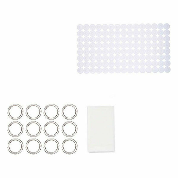 Badezimmer Set Berilo CN-B6032A-WHITE Weiß PVC Polyäthylen EVA (12 Stück)
