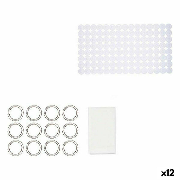 Badezimmer Set Berilo CN-B6032A-WHITE Weiß PVC Polyäthylen EVA (12 Stück)