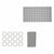 Badezimmer Set Berilo CN-B6032A-GREY Grau PVC Polyäthylen EVA (12 Stück)