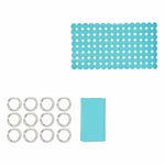 Badezimmer Set Berilo CN-B6032A-BLUE Blau PVC Polyäthylen EVA (12 Stück)