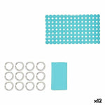 Badezimmer Set Berilo CN-B6032A-BLUE Blau PVC Polyäthylen EVA (12 Stück)