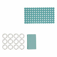 Badezimmer Set Berilo CN-B6032A-GREEN grün PVC Polyäthylen EVA (12 Stück)