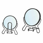 Vergrößerungsspiegel Berilo Schwarz Eisen 11 x 13 x 1,5 cm (12 Stück)