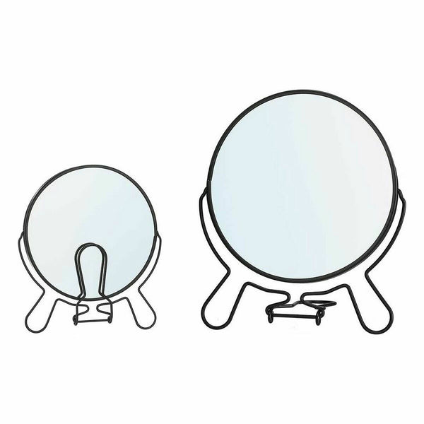 Vergrößerungsspiegel Berilo Schwarz Eisen 15,5 x 18 x 1,5 cm 15,5 x 1,5 x 18 cm (12 Stück)