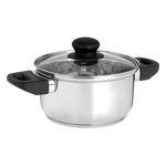 Kasserolle mit Glasabdeckung Kinvara Durchsichtig Silberfarben 1,8 L 28 x 9 x 18 cm (6 Stück)