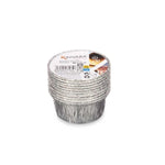 Puddingform Kinvara Silberfarben Aluminium 8,5 x 8 x 8,5 cm Einwegartikel rund (12 Stück)