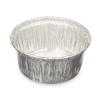 Puddingform Kinvara Silberfarben Aluminium 8,5 x 8 x 8,5 cm Einwegartikel rund (12 Stück)