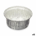Puddingform Kinvara Silberfarben Aluminium 8,5 x 8 x 8,5 cm Einwegartikel rund (12 Stück)