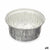 Puddingform Kinvara Silberfarben Aluminium 8,5 x 8 x 8,5 cm Einwegartikel rund (12 Stück)