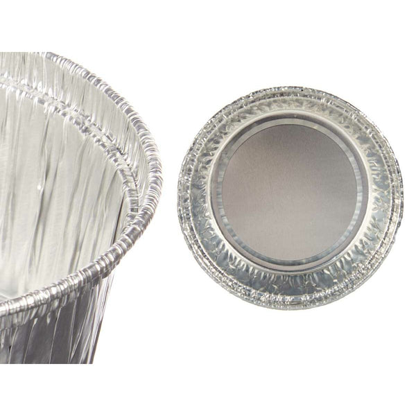 Puddingform Kinvara Silberfarben Aluminium 8,5 x 8 x 8,5 cm Einwegartikel rund (12 Stück)
