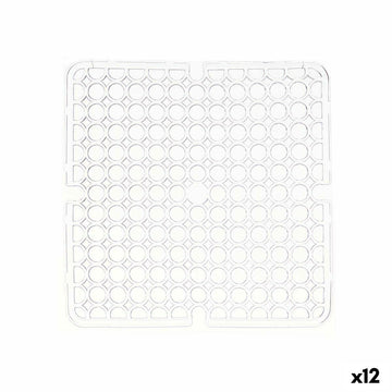 Anti-Rutsch-Matte Kinvara Durchsichtig Kunststoff 28 x 0,1 x 28 cm 28,5 x 0,1 x 28 cm Spülbecken (12 Stück)