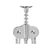 Korkenzieher Kinvara Metall 5,7 x 17 x 4 cm (12 Stück)