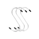 Haken zum Aufhängen Kinvara Silberfarben Silber Metall 12 cm 10,5 x 21 x 2 cm Satz (12 Stück)