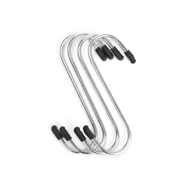 Haken zum Aufhängen Kinvara Silberfarben Silber Metall 10,3 x 21 x 2 cm Satz (12 Stück)