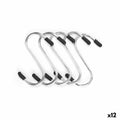Haken zum Aufhängen Kinvara Silberfarben Silber Metall 7 cm 10,4 x 18 x 2,5 cm 10,5 x 18 x 2,5 cm Satz (12 Stück)