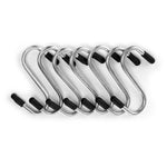 Haken zum Aufhängen Kinvara Silberfarben Silber Metall 4,7 cm 10,4 x 18 x 2,5 cm Satz (12 Stück)
