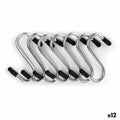 Haken zum Aufhängen Kinvara Silberfarben Silber Metall 4,7 cm 10,4 x 18 x 2,5 cm Satz (12 Stück)
