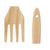 Pfannenwender Kinvara Holz 7 x 35 x 2 cm Gabel (12 Stück)
