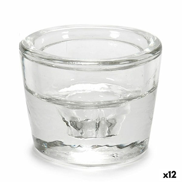 Kerzenschale Gift Decor Durchsichtig Glas 6 x 4,3 x 6 cm (12 Stück)