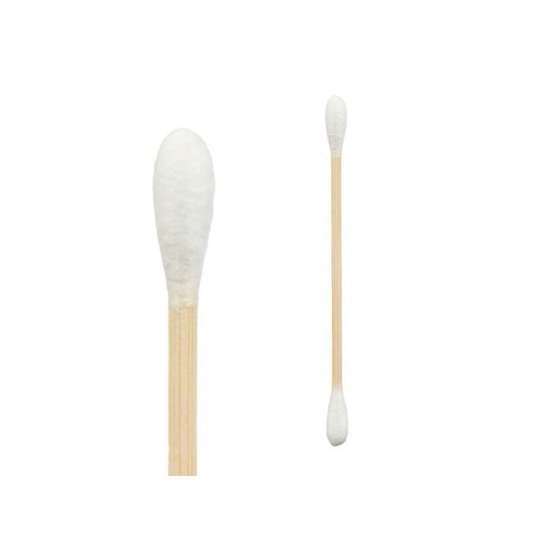 Wattestäbchen Berilo BT500PPD Weiß Braun Baumwolle Bambus (24 Stück)